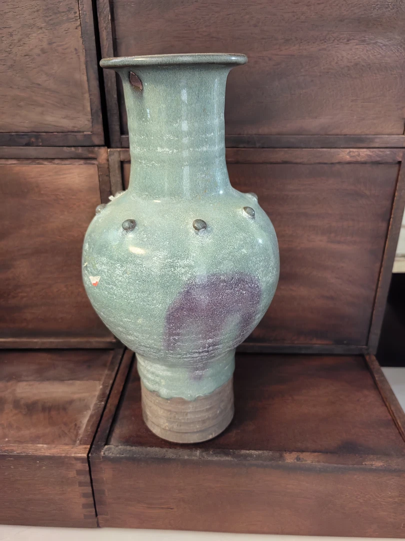 钧瓷窑变釉梅瓶赏瓶景德镇陶瓷手工中式家居仿古装饰国风精品摆件