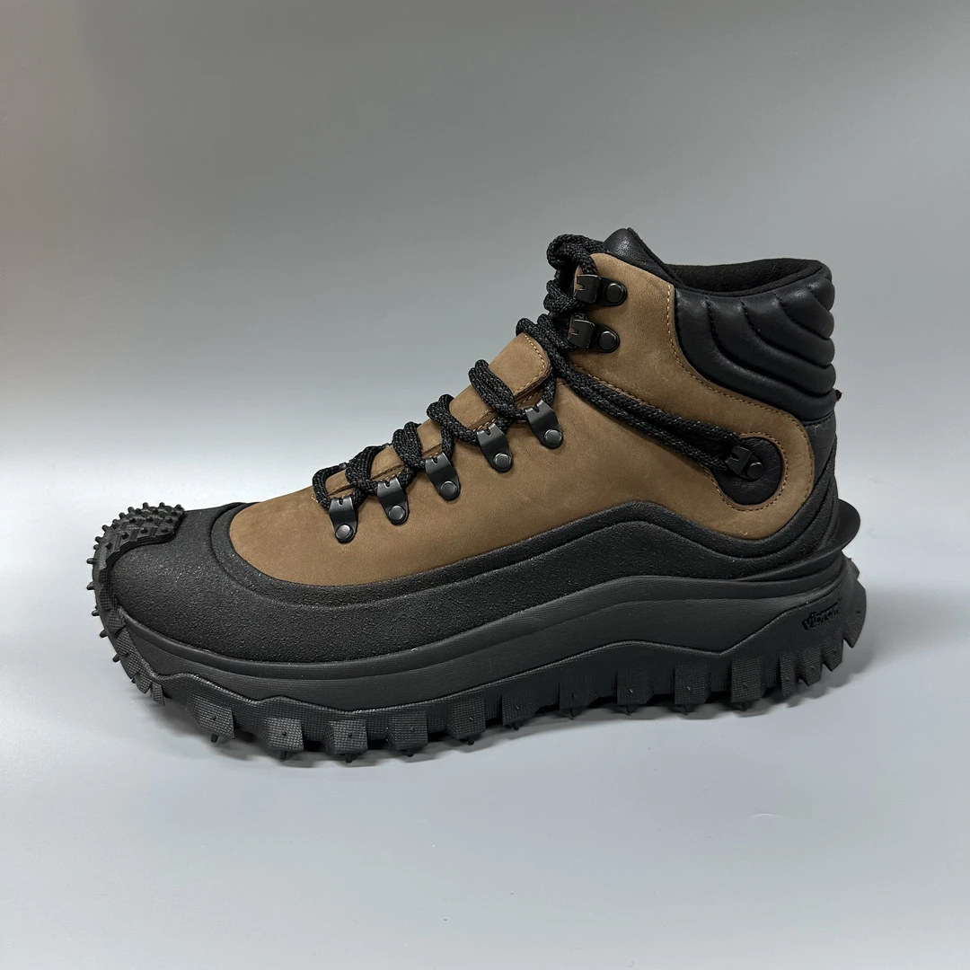 MONCLER/蒙口 mo002 黑棕潮流靴 时尚百搭