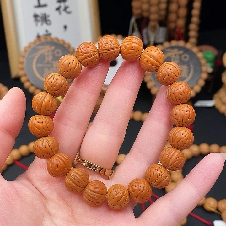 手串桃核水晶之恋边尺12抛光尺寸误差0.5mm之间