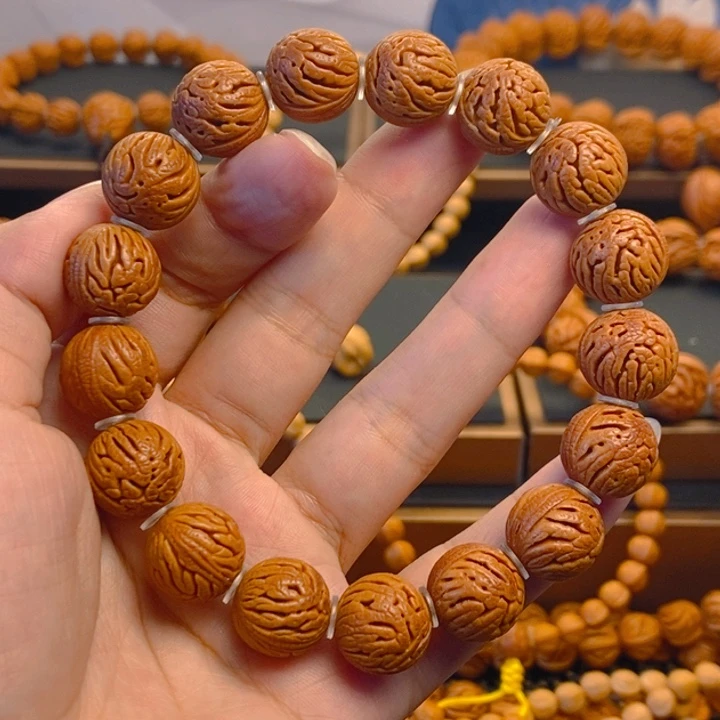 伽***王桃核吊坠秦岭森林14