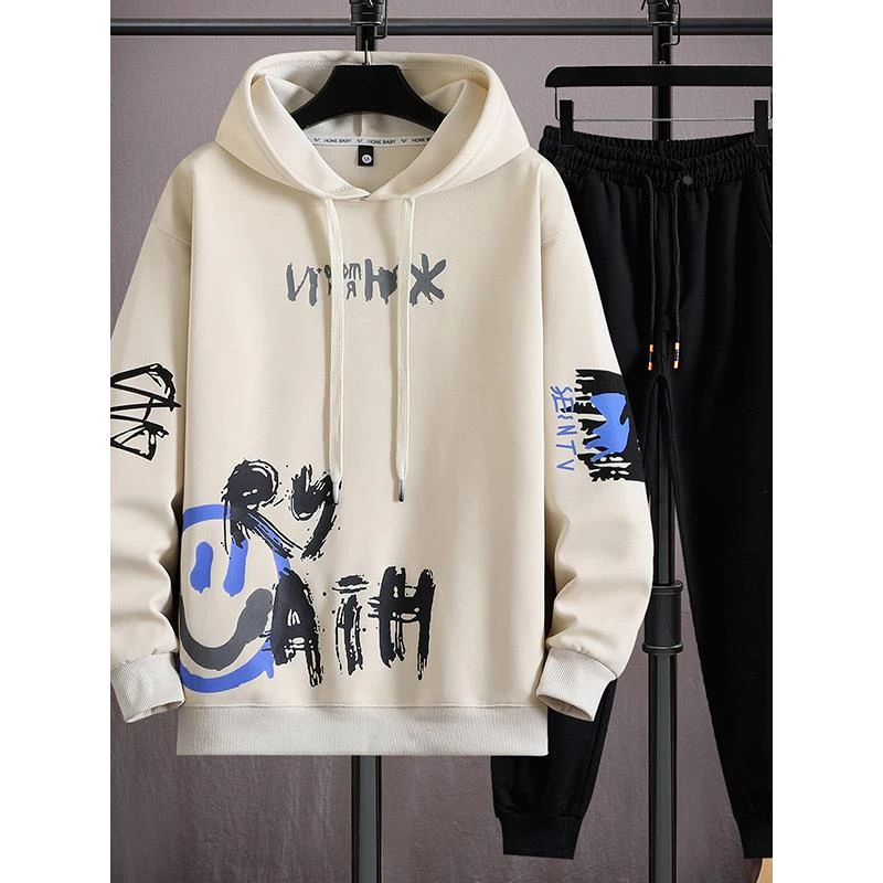 13春秋季运动衫套装男孩12岁15青少年学生长袖t恤大一点的孩子时