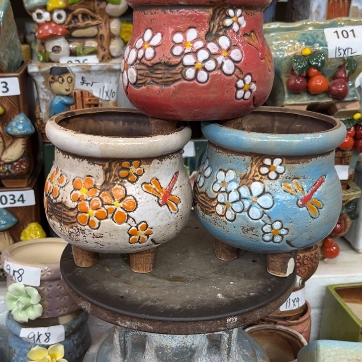 紫砂花盆粗陶材质多肉花盆