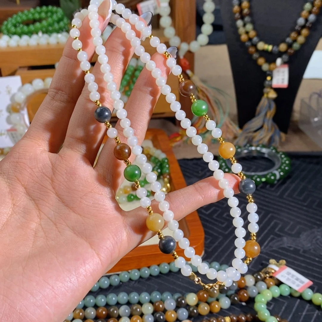 和田玉未镶嵌手链