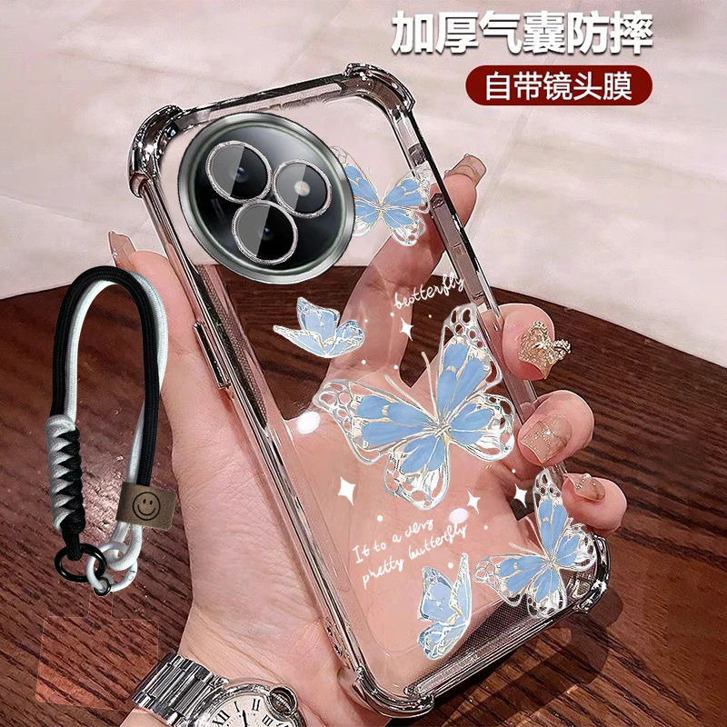 动漫风适用红米k80至尊版手机壳硅胶防摔软壳全包带镜头膜时尚ins