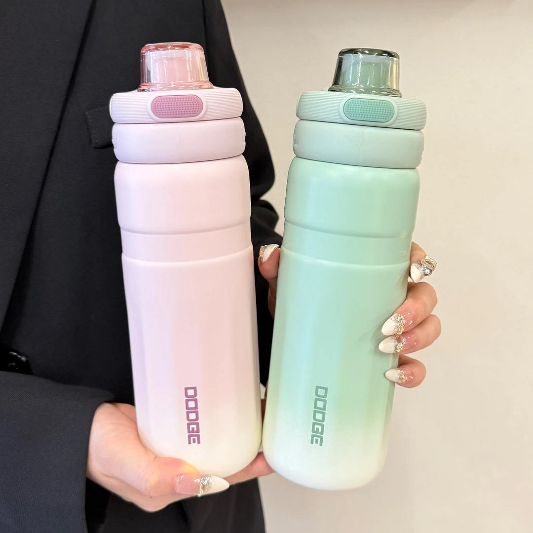 保温杯女生高颜值大容量316不锈钢初中学生上学专用男生运动水杯