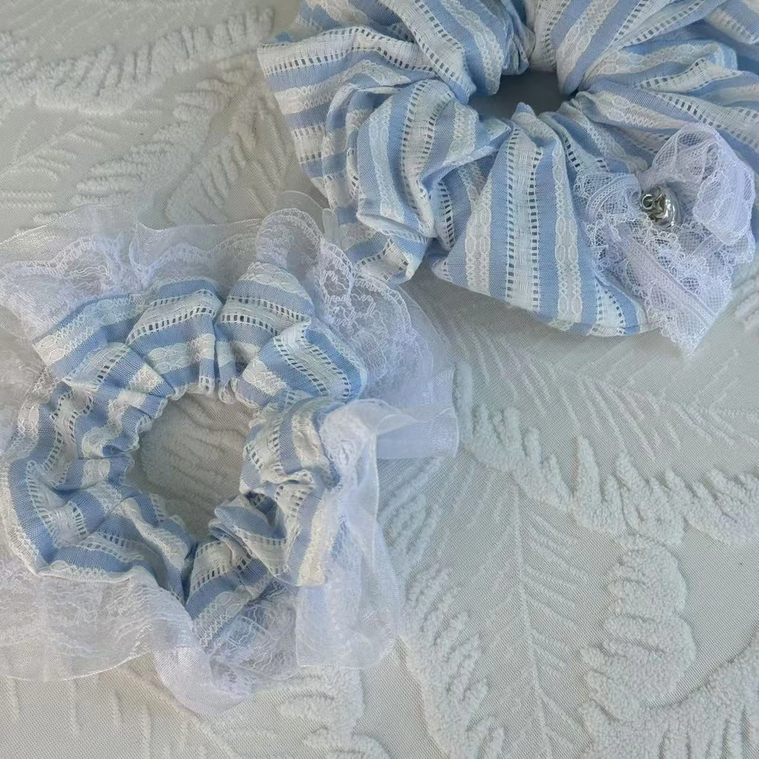 【重工发圈方巾混拆-个人单】时尚百搭法式甜美发圈方巾