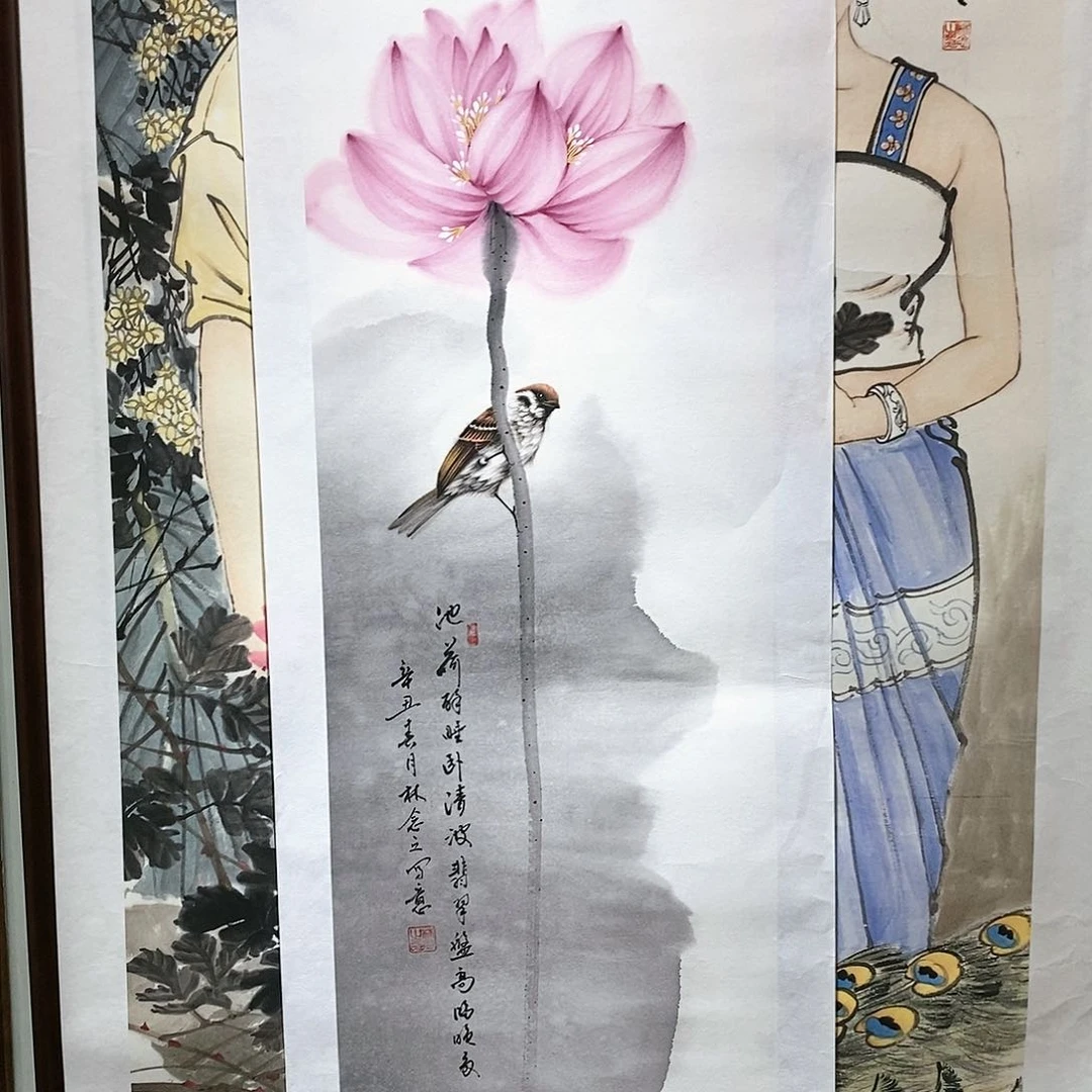 国画国画手绘书法作品