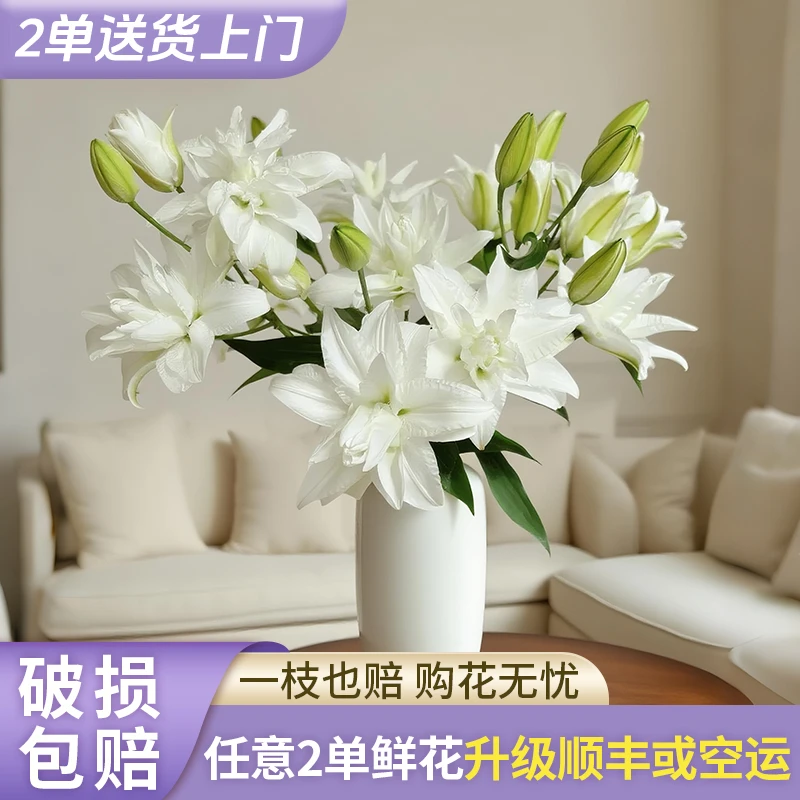 【源头优选】霞多利重瓣百合云南直发鲜花家居水养插花鲜切花