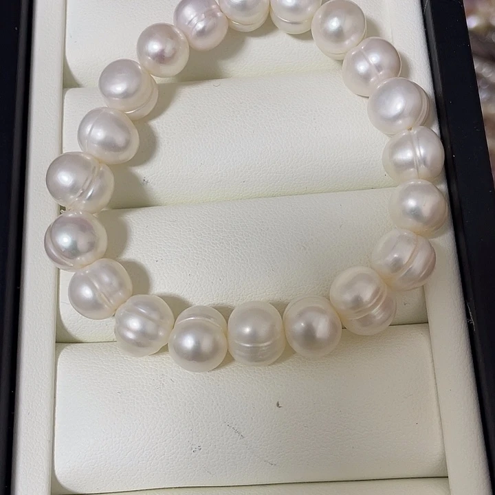 淡水珍珠合金手链