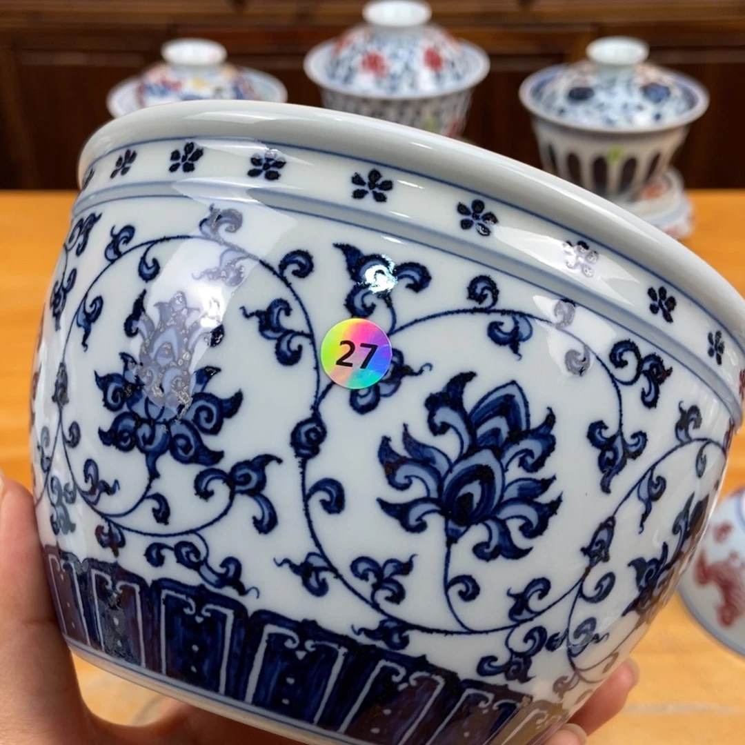 手绘现代茶具非古董
