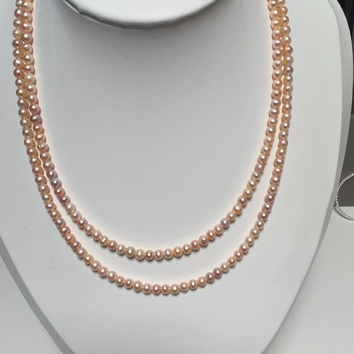 千****淡水珍珠银S925镶嵌颈饰