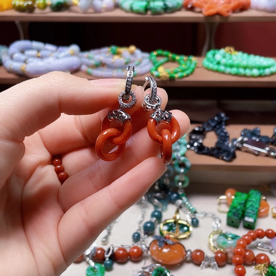 翡翠未镶嵌手链饰品