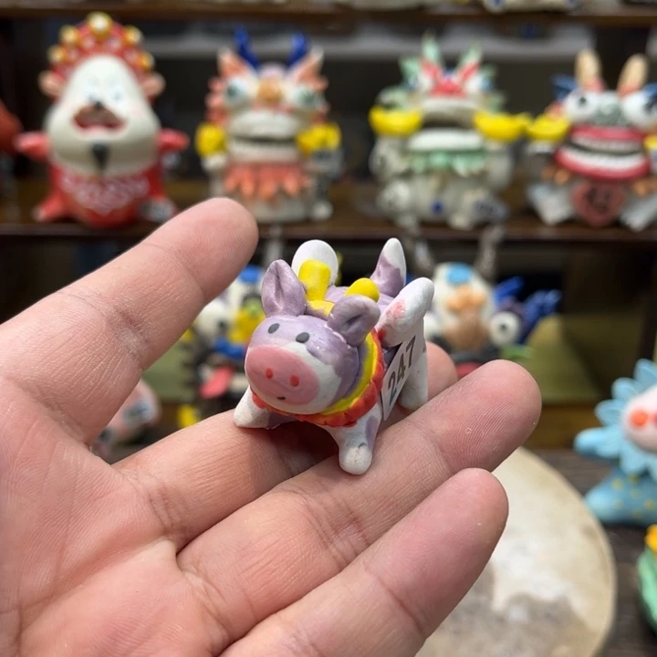 摆件纯手工抽象陶瓷摆件247