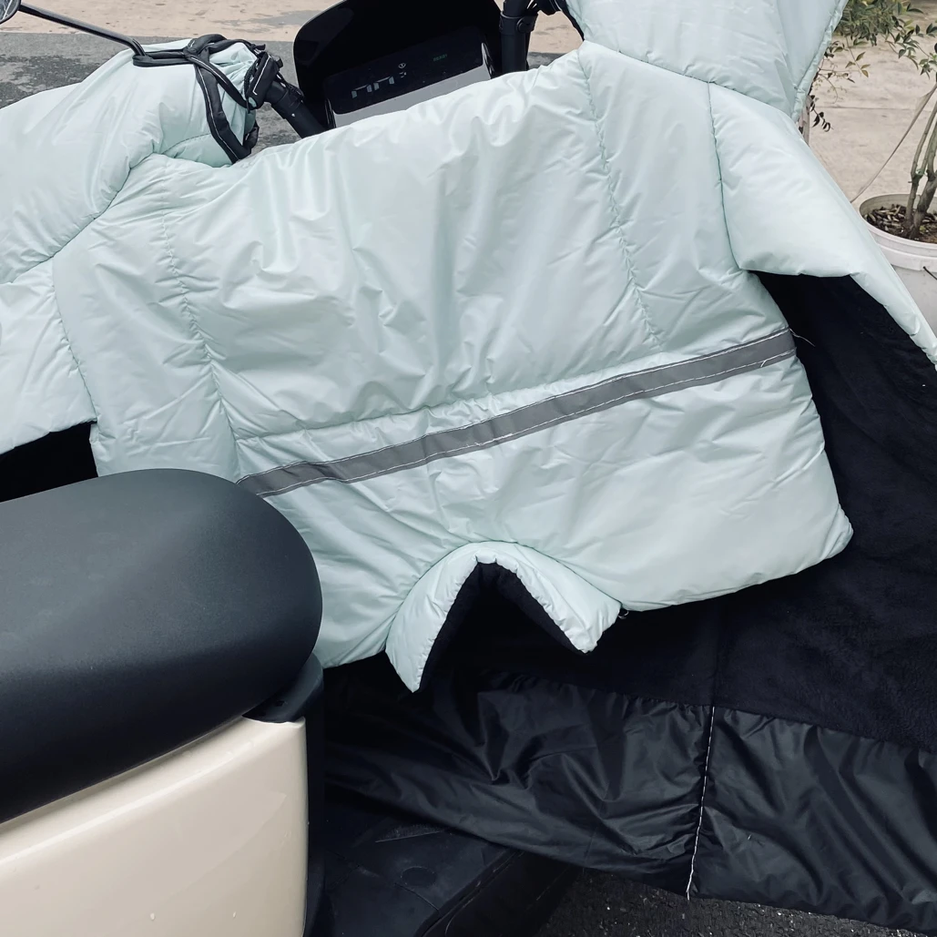 冬季电动车挡风被加绒加厚加宽加大保暖防水防寒通用款