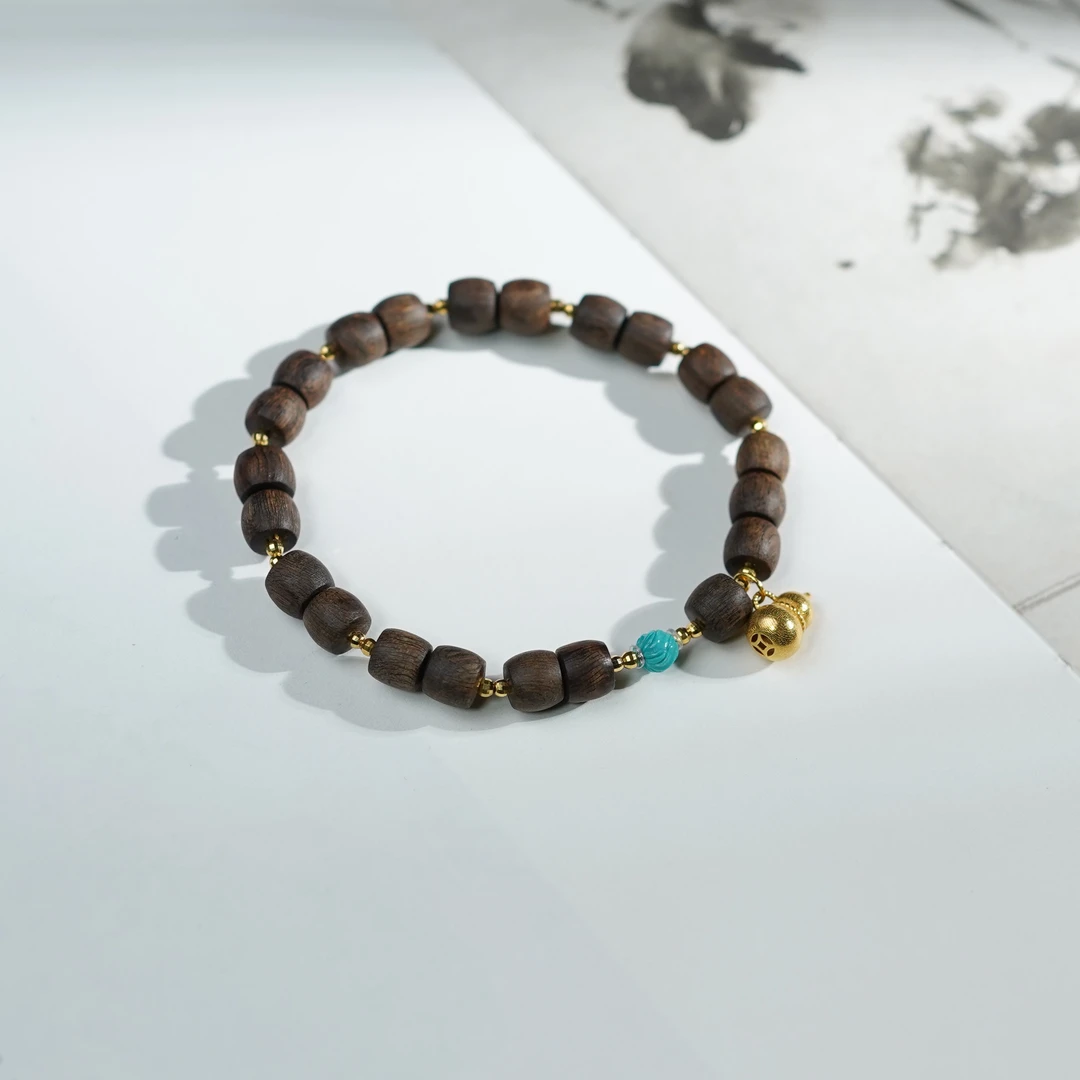 【梵听】绿松石*手串*18k金镶嵌