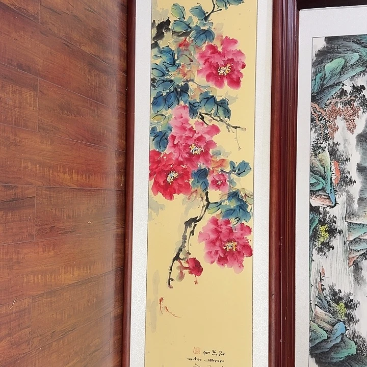 国画带框尺寸48*163厘米