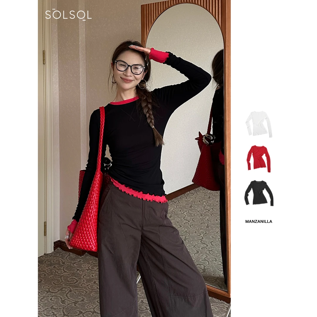 MANZANILLA小众设计师品牌25春夏新品三件套基础T恤SOLSOL买手店