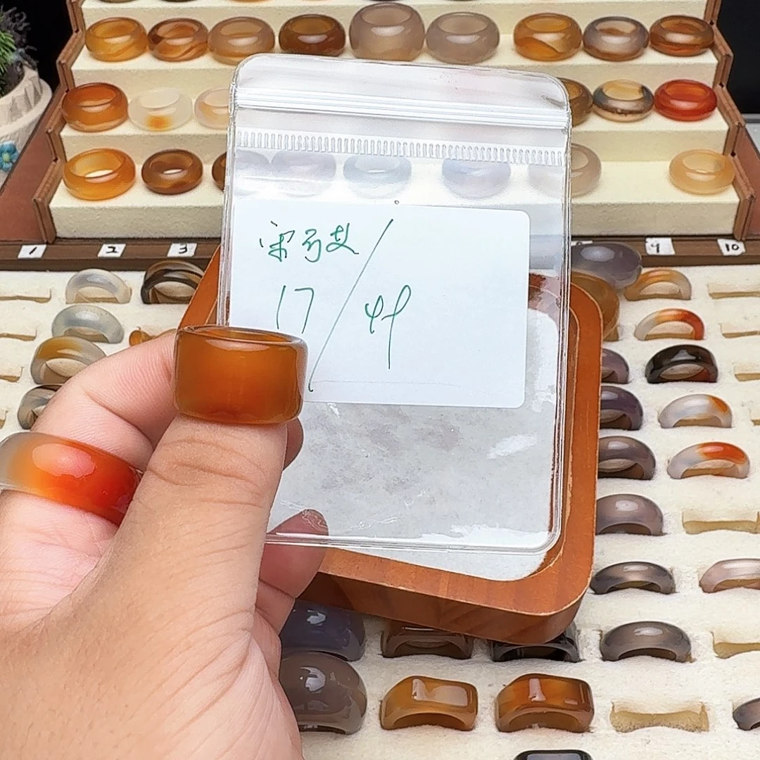 玛瑙/玉髓未镶嵌戒指