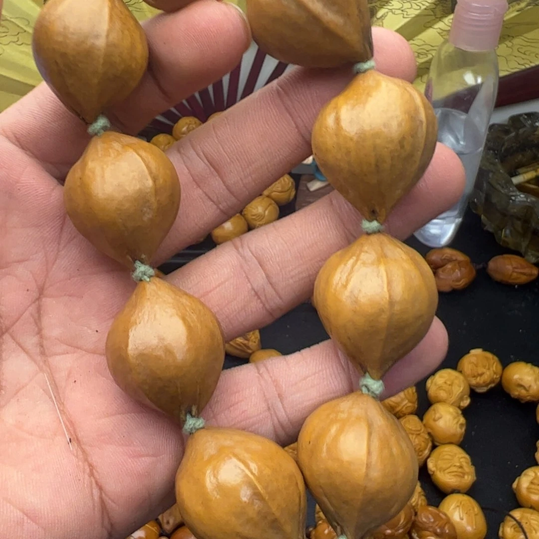 橄榄核手串/手链2.3蒜头素盒瑕疵