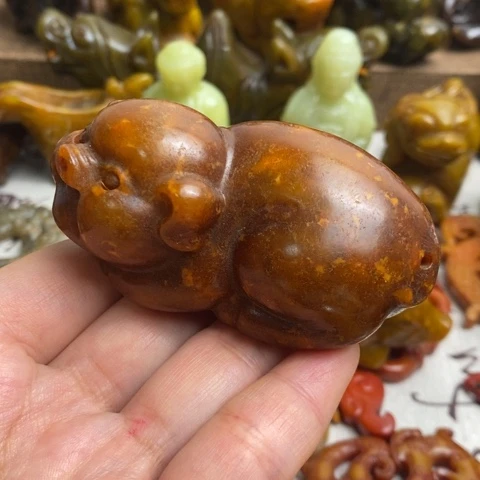 蛇纹石玉未镶嵌颈饰25