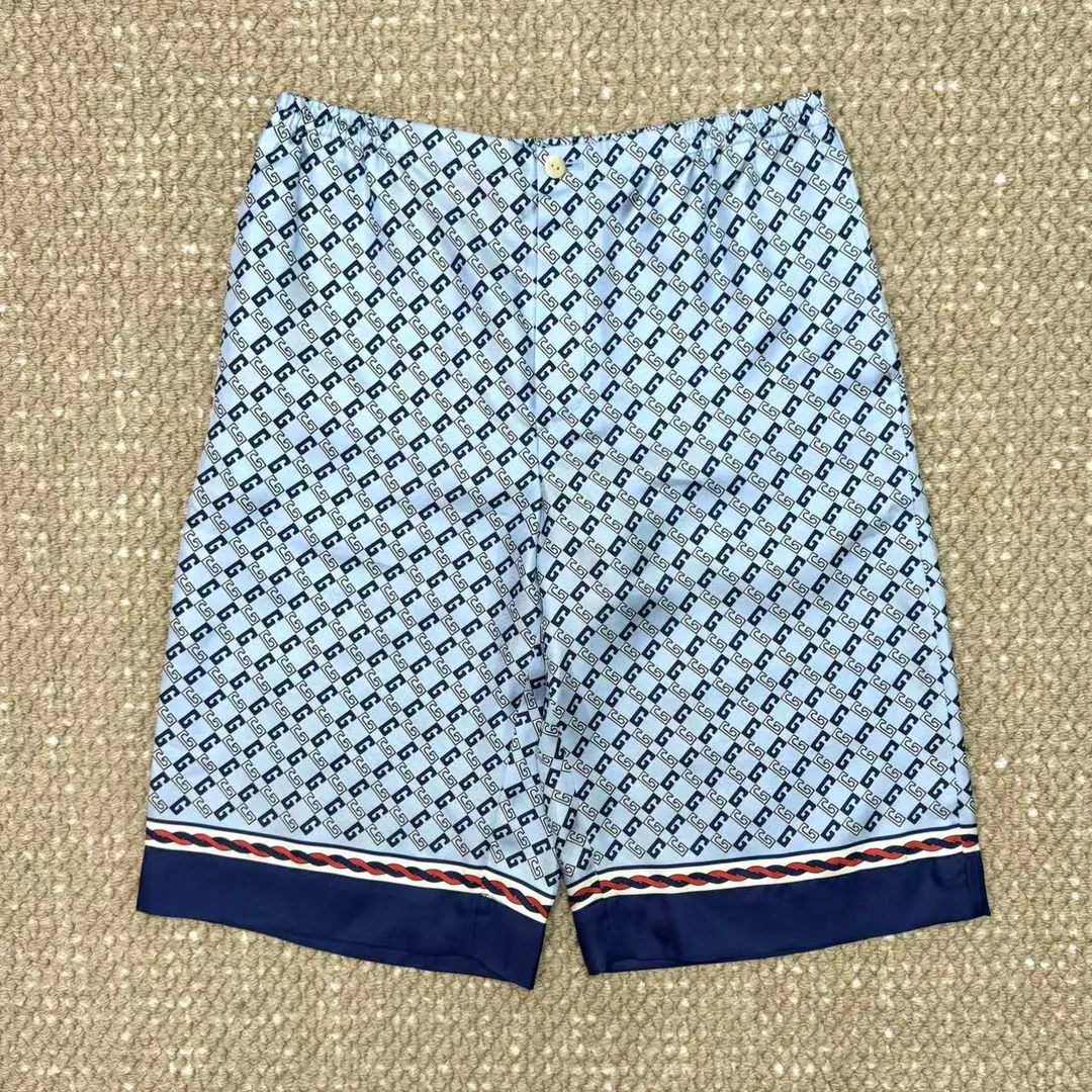 未使用 GUCCI/古驰 经典满印Logo休闲百搭夏季短裤