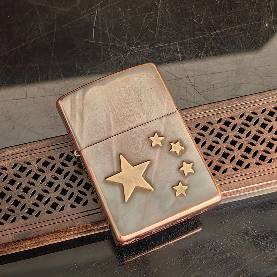 zippo打火机 DB  紫铜三代服务A月  DY9920FD1027dabai