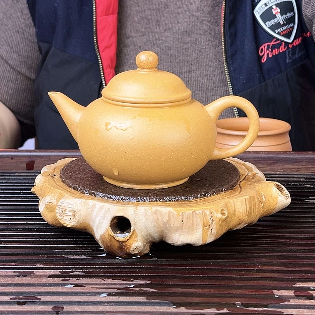 紫砂茶壶宜兴黄金段220cc