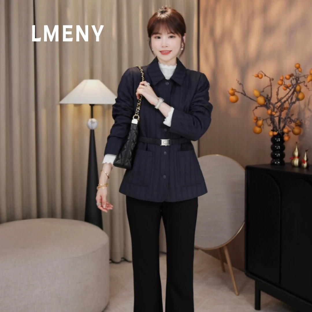 LMENY“双条棉服”暖冬有型！双条结构绗棉保暖收腰显瘦棉服25CW030