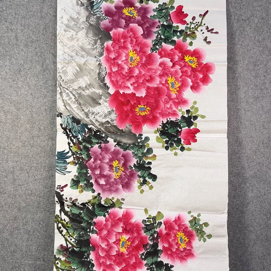 国画180 花鸟和蝴蝶都在等待它