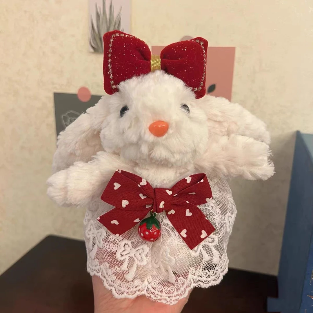 【花花潮玩】手工 diy 可爱垂耳兔钥匙扣挂件包挂毛绒玩具公仔摆件