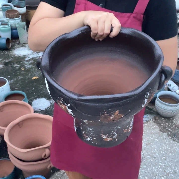 紫砂花盆口30高28正品正品