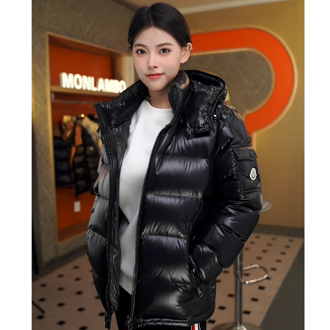 慕卡仑冬季经典玛雅95白鹅绒男士短款连帽防水保暖maya羽绒服凡