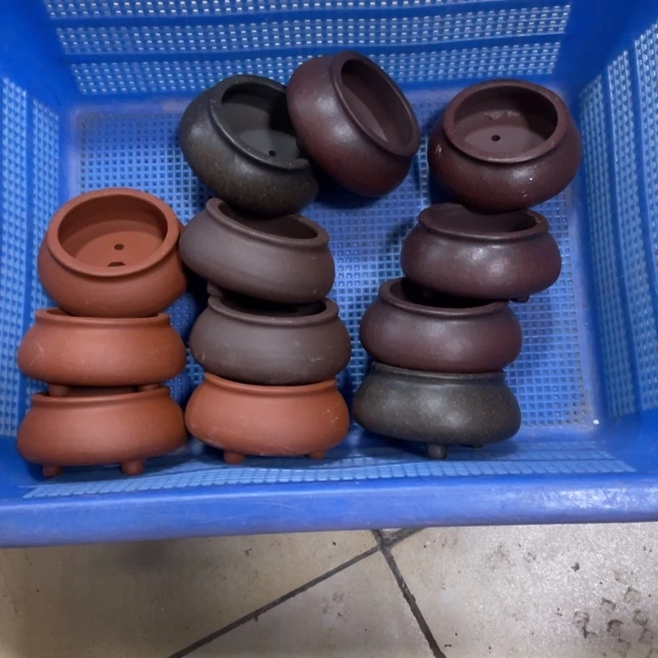 紫砂花盆紫砂花盆口6.5高4.5