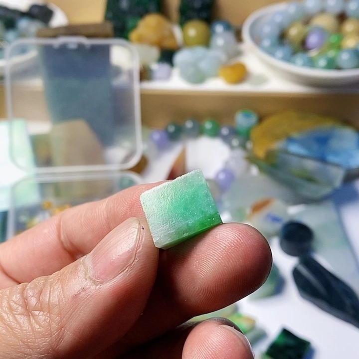 翡翠散珠天然翡翠A货