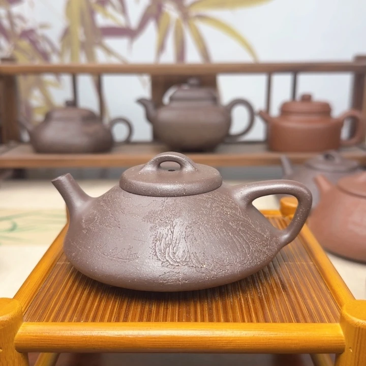 紫砂茶壶夜游赤壁合瓢