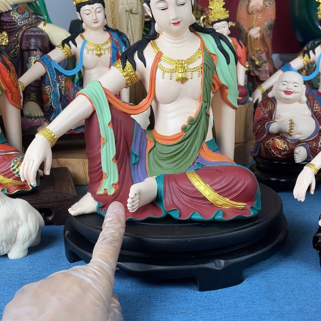 新***司石材自在观音摆件30
