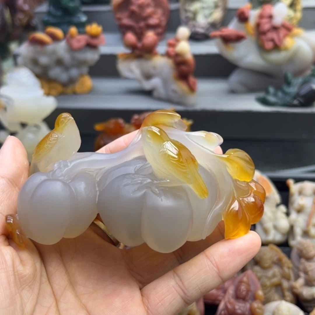 老***树玛瑙/玉髓擺件未镶嵌