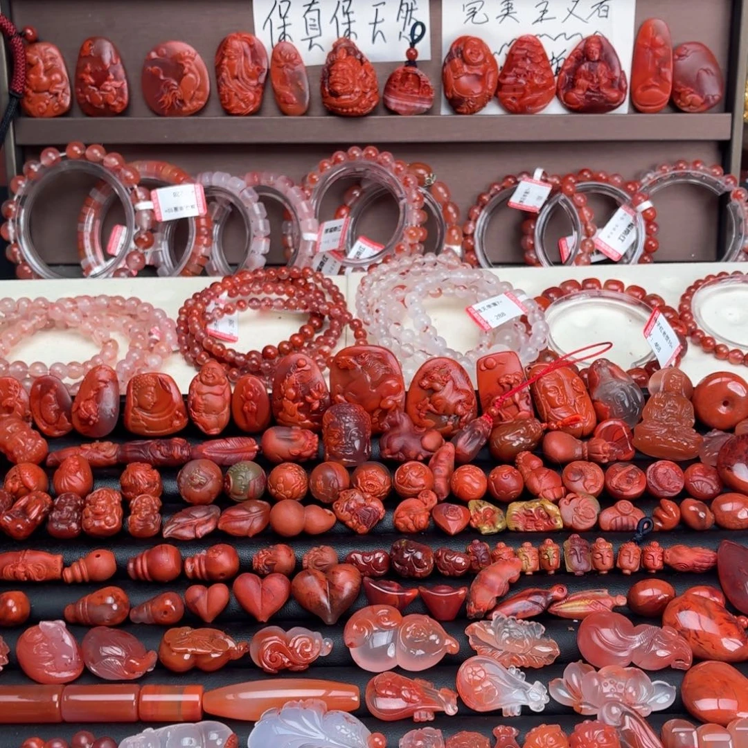 南红玛瑙未镶嵌颈饰胖葫芦