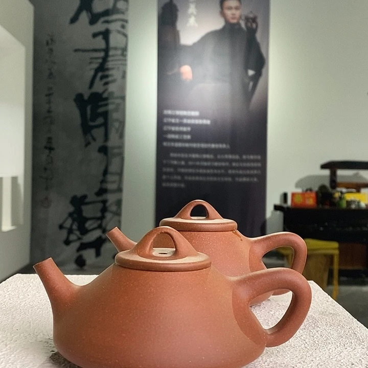 紫砂茶壶全手工石瓢