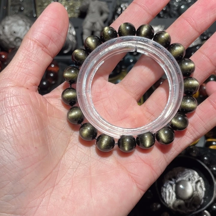 黑曜岩手串未镶嵌随*i