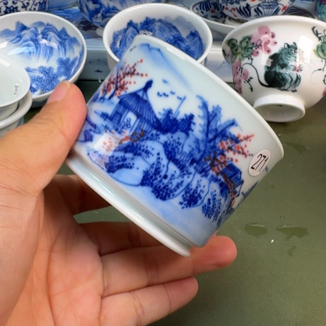 陶景德镇春手绘茶具圆圆271