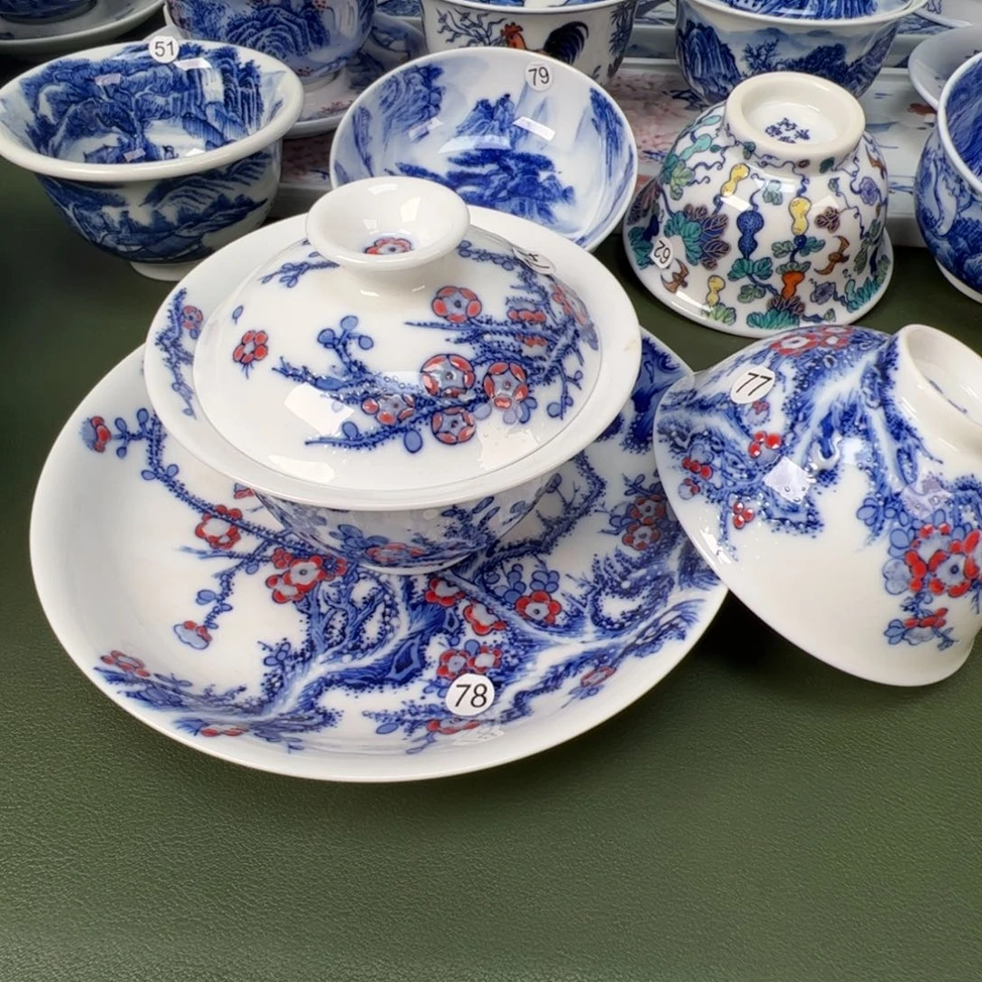 景德镇纯手工纯手绘茶具木木74 77 78