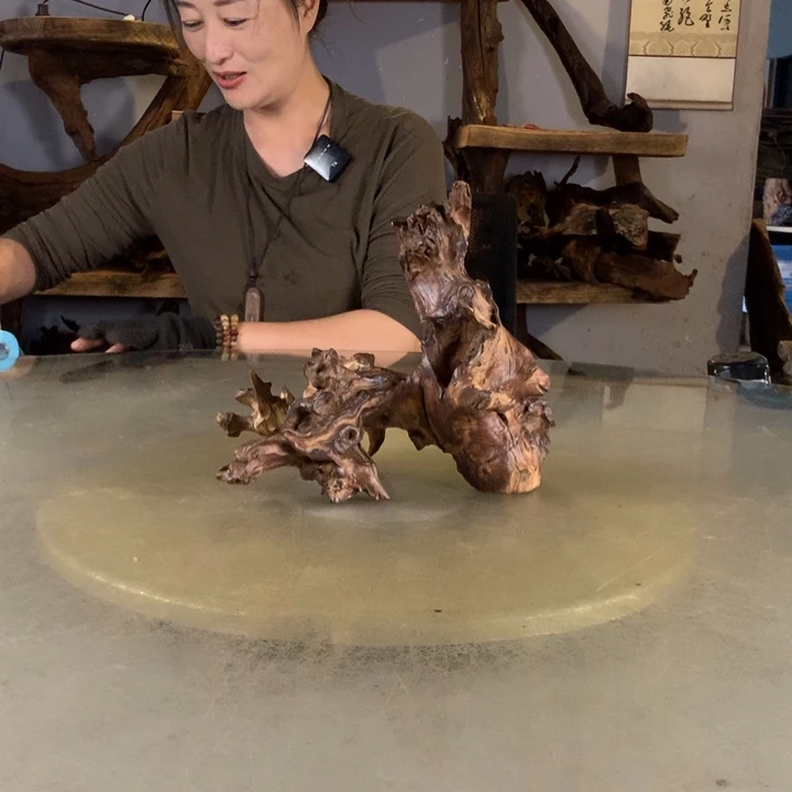 三***剑天然的云南紫柚木会黄水