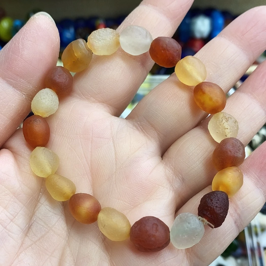 琉璃颈饰阿拉善手串孤品一条