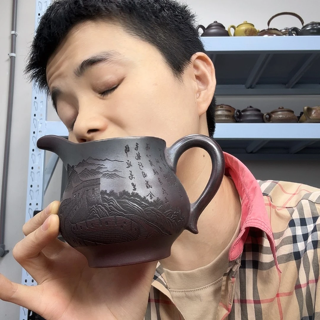 茶壶紫砂民间手艺人全手工制作