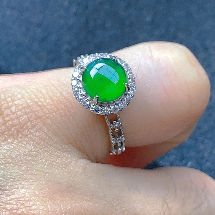 翡翠银S925镶嵌颈饰