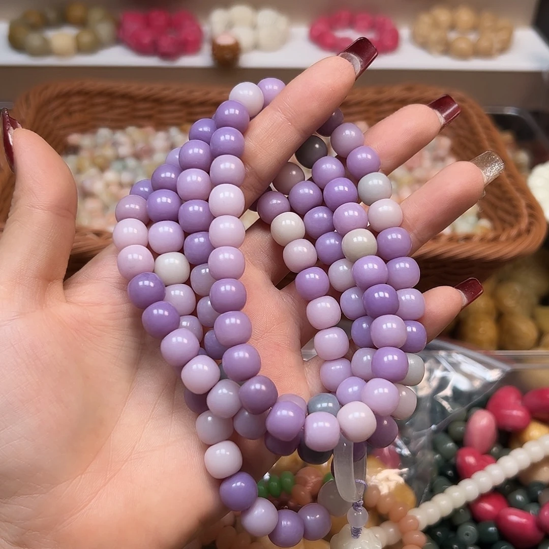 手串菩提根/象牙果卡10紫桶108颗1条