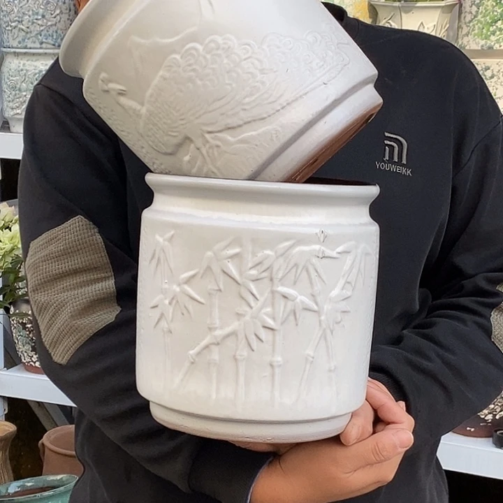 花盆紫砂口20高20处理俩个