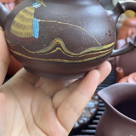 战***旗茶壶紫砂宜兴紫砂6666