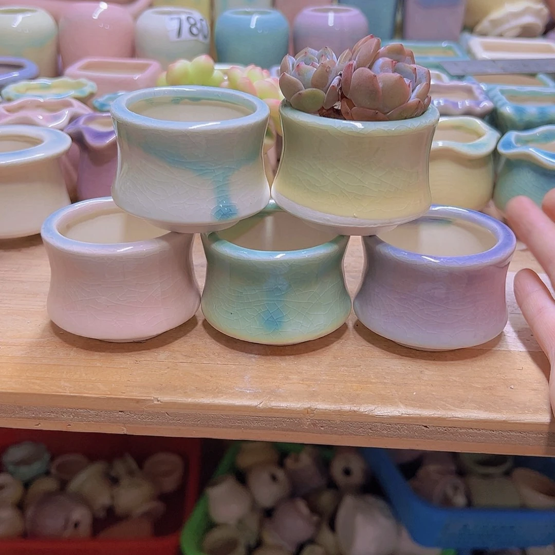 陶瓷花盆当场满12包邮